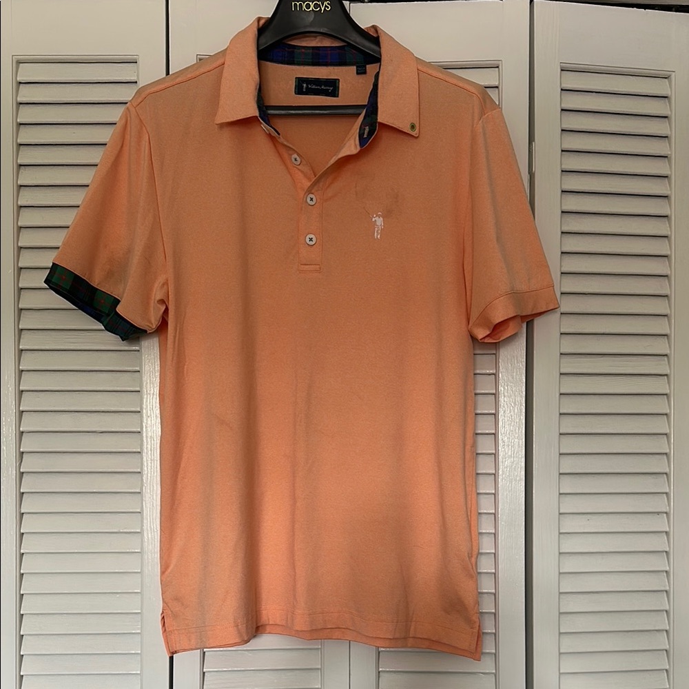 William Murray Men's Orange Golf Polo Shirt